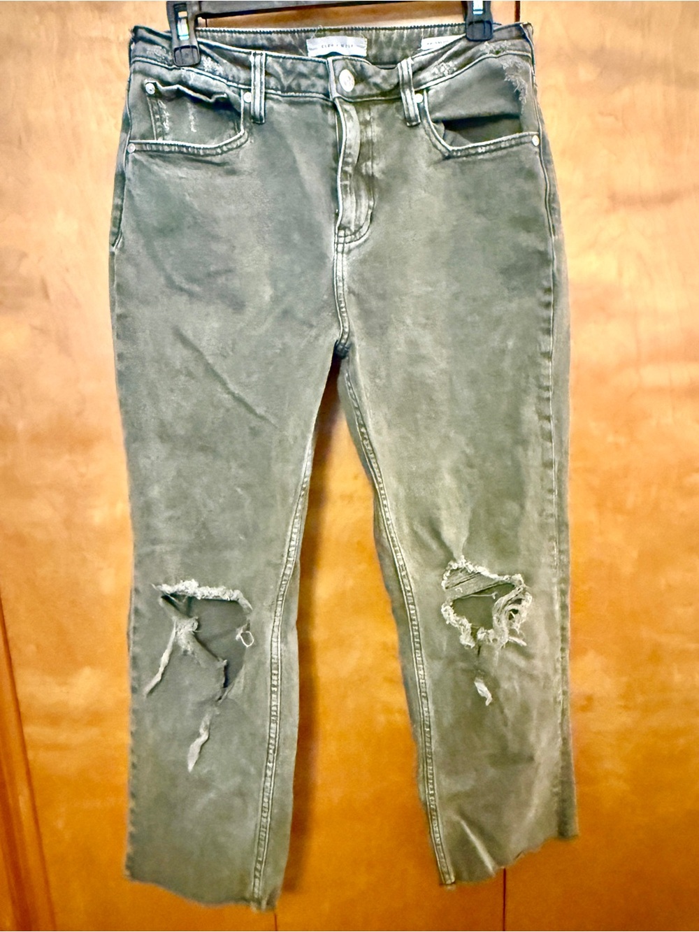 Cleo + Wolf high-rise distressed jeans Size 30